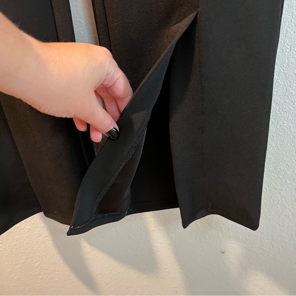 Women’s new H&M black flared slit hem leggings size large L - Picture 5 of 8